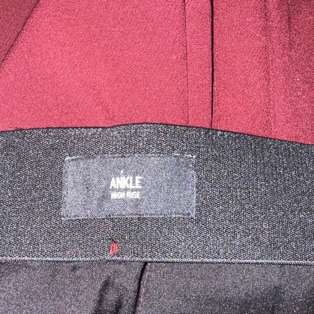 Express Women's Burgundy Pants - Picture 8 of 8